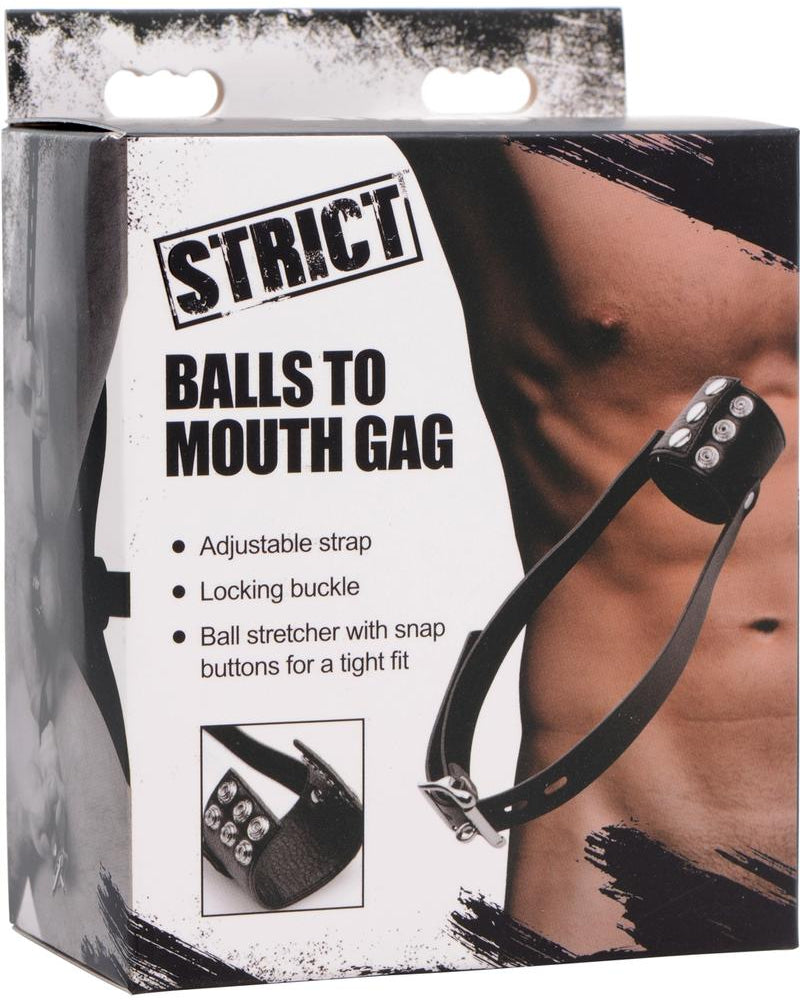 Mordaza negra con bolas en la boca