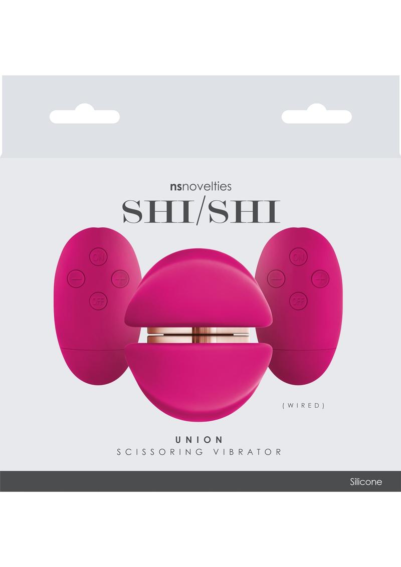 Vibrador para niñas con control remoto con cable de silicona Shi/Shi Union, color rosa