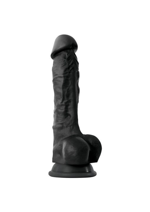 Pene realista de silicona de 7 pulgadas y color negro