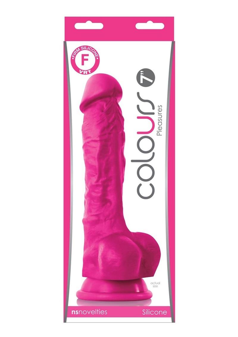 Colours Pleasure Silicone Realistic Dong Pink 7 Inch