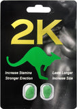 Kangaroo 2K For Men Sexual Enhancer Supplement 2 Pill Pack 36 Packs Per Counter Display