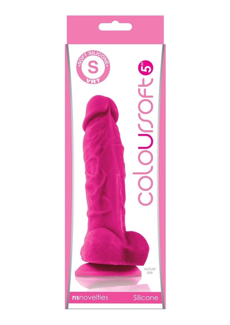 Coloursoft Silicone Realistic Dong Pink 5 Inch