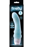 Firefly Vibrating Massager Glow In The Dark Silicone Vibe Waterproof Blue 6 Inch