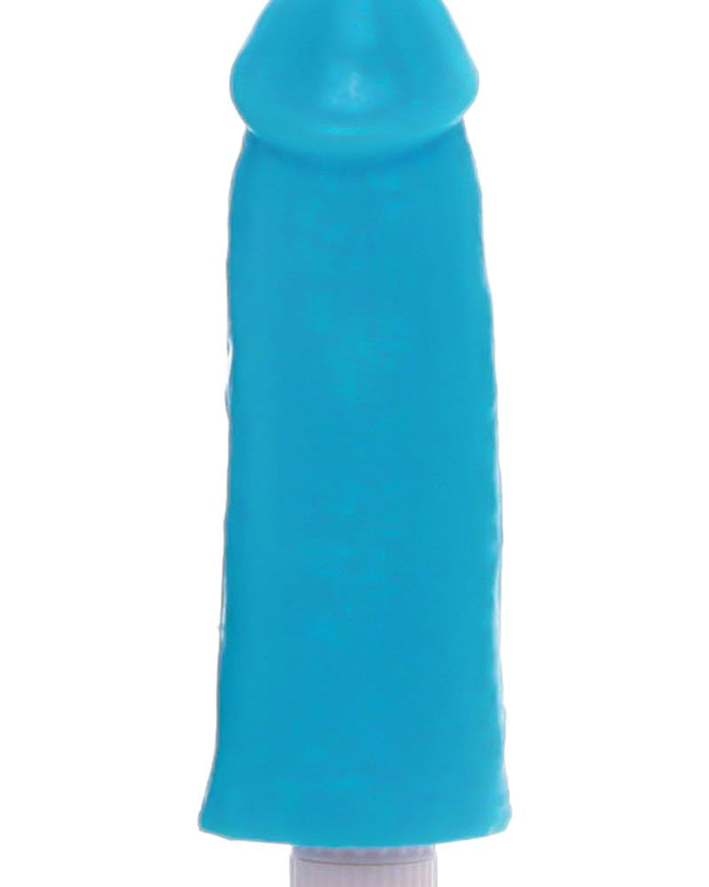 Clone A Willy Silicone Vibrating In Home Penis Molding Kit Glow In The Dark Blue