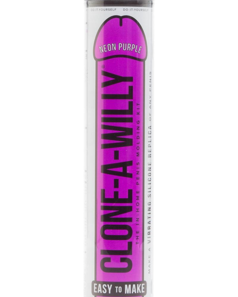 Clone A Willy Silicone Vibrating In Home Penis Molding Kit Neon Purple