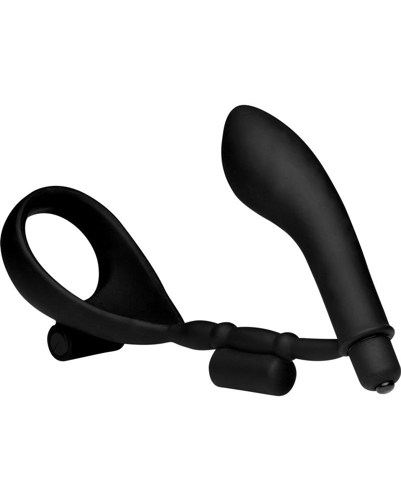 Prostatic Play Epic Triple Stim Anal Plug And Cock Ring Black