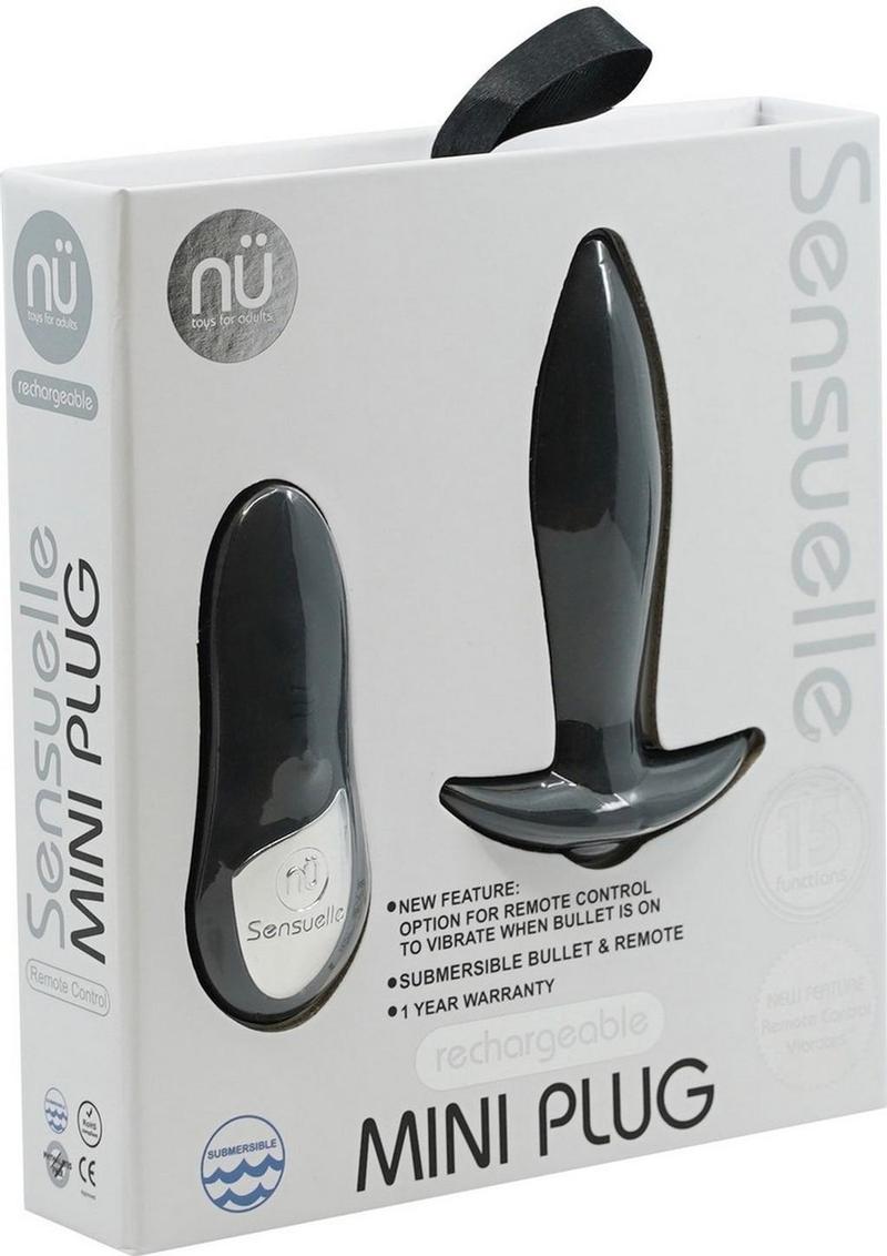 Nu Sensuelle Remote Control Mini Plug Waterproof Black