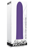 Rechargeable Slim Vibrator Waterproof - Purple