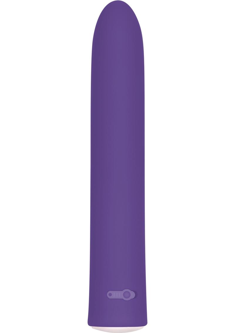 Rechargeable Slim Vibrator Waterproof - Purple