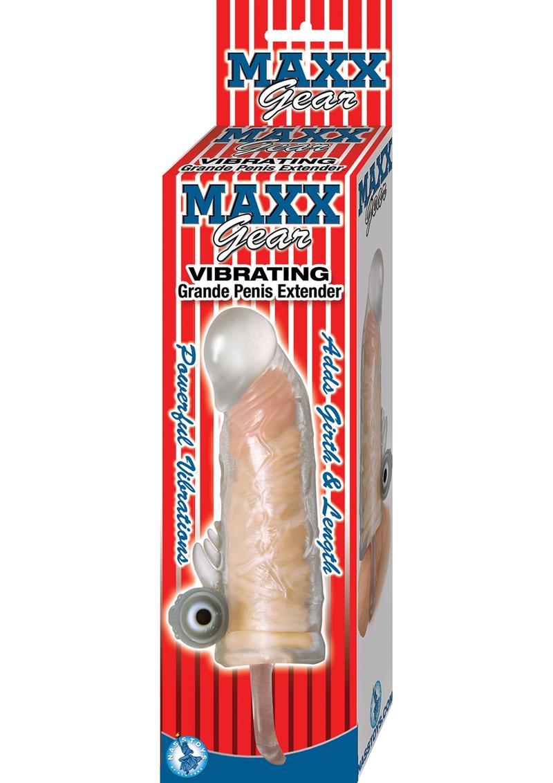 Maxx Gear Vibrating Grande Penis Extender Clear
