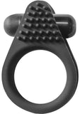 Anillo de estimulación Maxx Gear de silicona resistente al agua y color negro