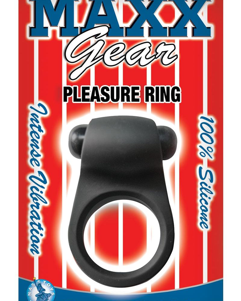 Anillo de placer de silicona resistente al agua color negro Maxx Gear