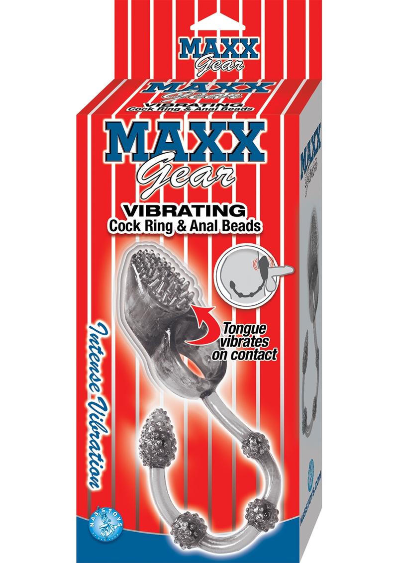 Anillo vibrador para el pene y bolas anales Maxx Gear Smoke