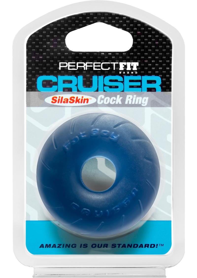 Perfect Fit Cruiser Cock Ring Blue