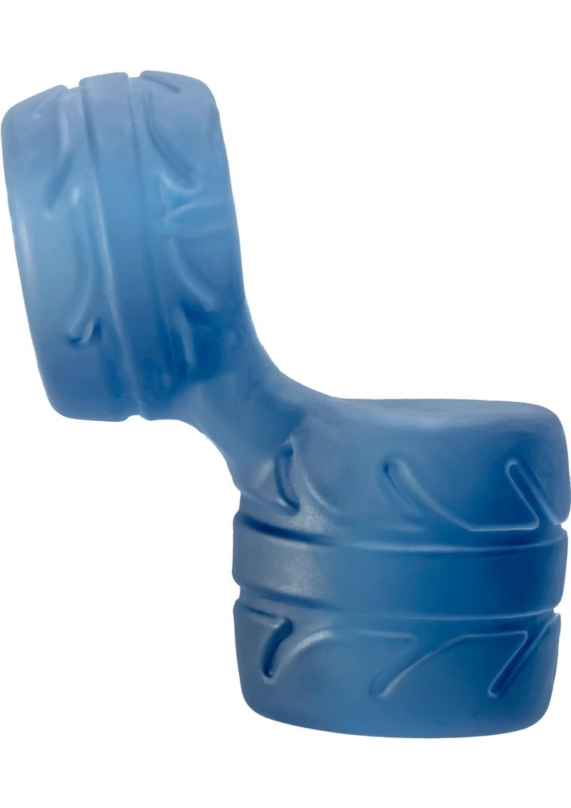 Perfect Fit Cock And Ball Ring And Stretcher Blue