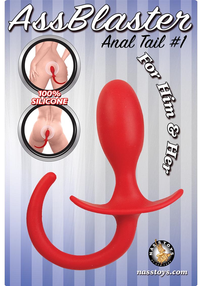 Ass Blaster Anal Tail 1 Silicone Waterproof Red