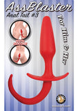 Ass Blaster Anal Tail 3 Silicone Waterproof Red