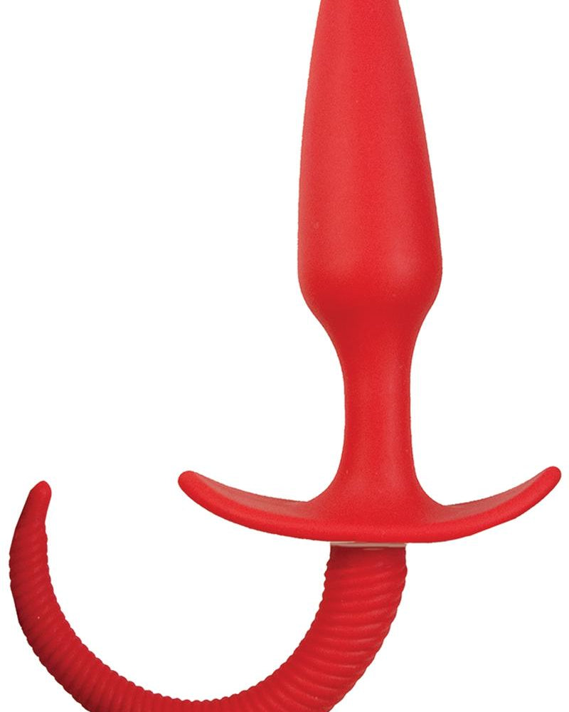 Ass Blaster Anal Tail 3 Silicone Waterproof Red