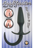 Ass Blaster Anal Tail 3 Silicone Waterproof Black