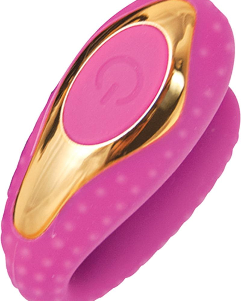 Surenda Enhanced Oral Vibe Silicone Waterproof Pink Gold