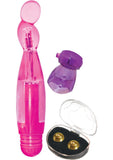 Kit para amantes 1 para él y para ella Vibrador Anillo vibrador para el pene Bolas BenWa Resistente al agua Rosa Púrpura Oro