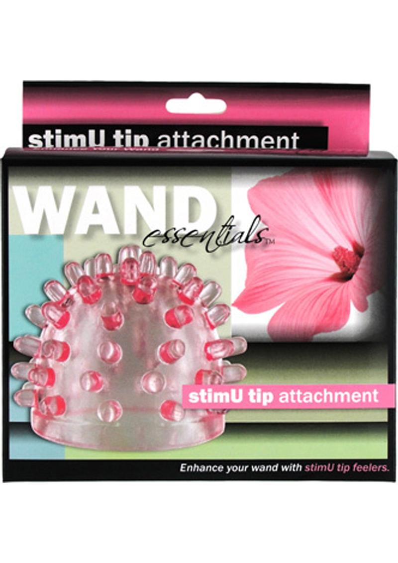 Accesorio con punta StimU de Wand Essentials, color rosa