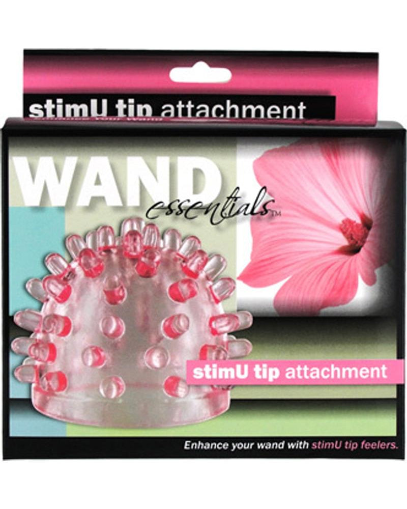 Accesorio con punta StimU de Wand Essentials, color rosa