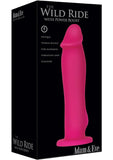 Adam and Eve - The Wild Ride With Power Boost Vibrating Dildo Waterproof - Pink