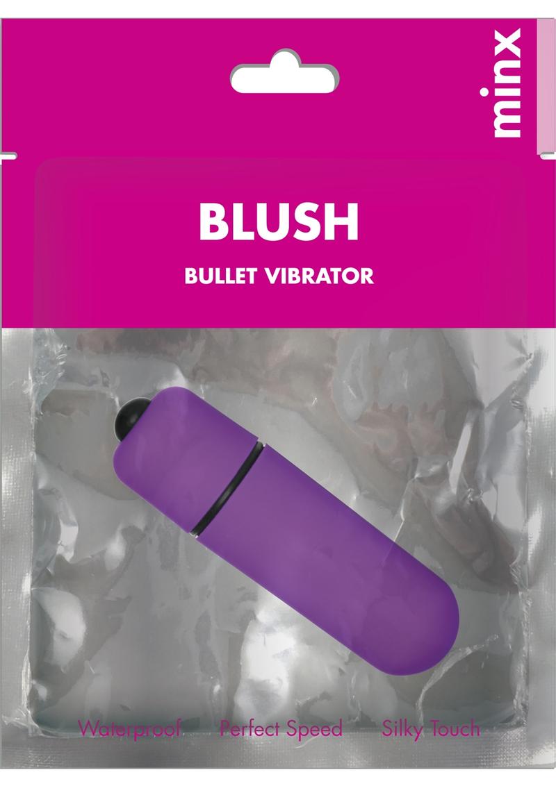 Vibrador bala Minx Blush Mini resistente al agua, morado, 2,25 pulgadas