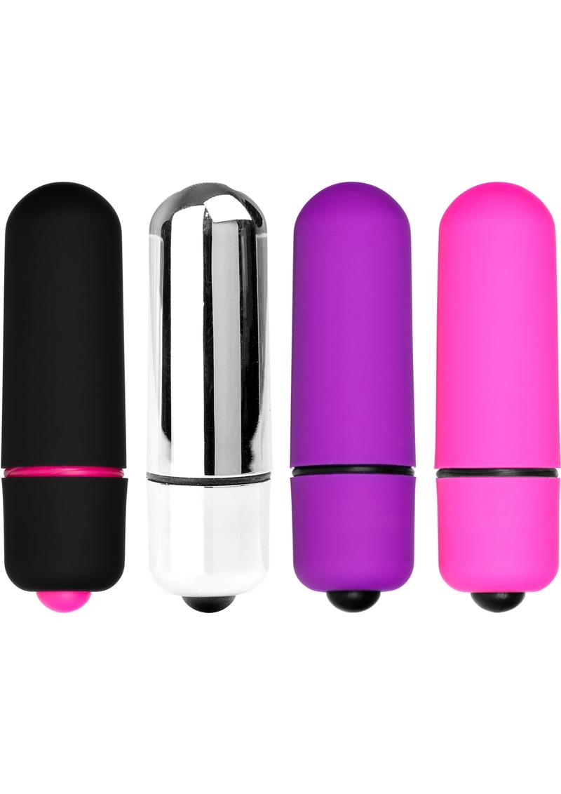 Minx Bliss Mini Bullet Vibrators Waterproof Assorted Colors 32 Each Per Bowl