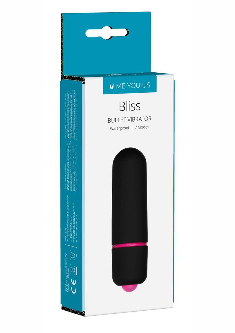 Vibrador Mini Bullet Minx Bliss Impermeable Negro 2.4 Pulgadas