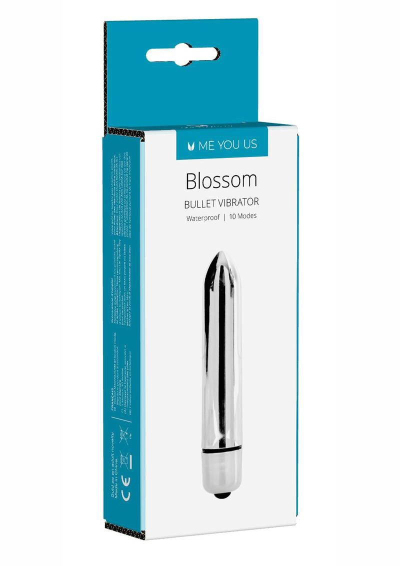 Minx Blossom Bullet Vibrator 10 Modes Waterproof Silver 3.7 Inch