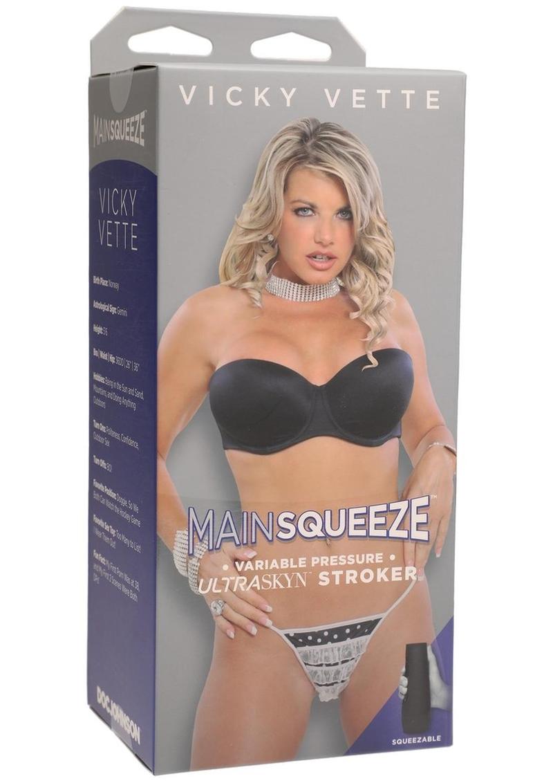 Main Squeeze Vicky Vette Variable Pressure Ultraskyn Stroker Pussy Masturbator Vanilla