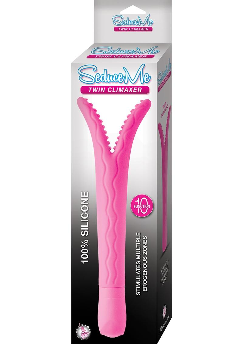 Seduce Me 10X Silicone Twin Climaxer Vibe Waterproof Pink