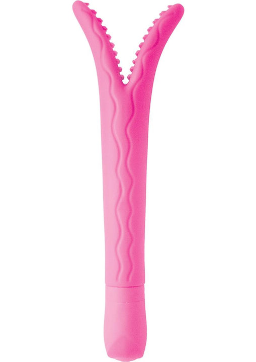 Seduce Me 10X Silicone Twin Climaxer Vibe Waterproof Pink