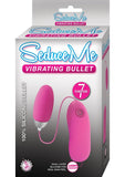 Seduce Me 7X Silicone Vibrating Bullet With Wired Remote Control Pink