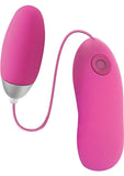 Seduce Me 7X Silicone Vibrating Bullet With Wired Remote Control Pink