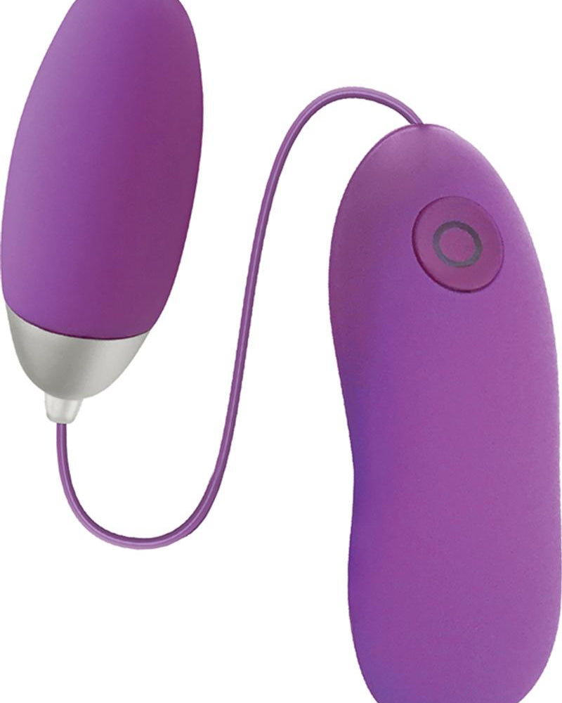 Seduce Me 7X Silicone Vibrating Bullet With Wired Remote Control Purple
