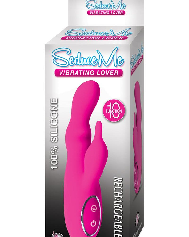 Seduce Me 10X Silicone Vibrating Lover USB Rechargeable Vibe Waterproof Pink