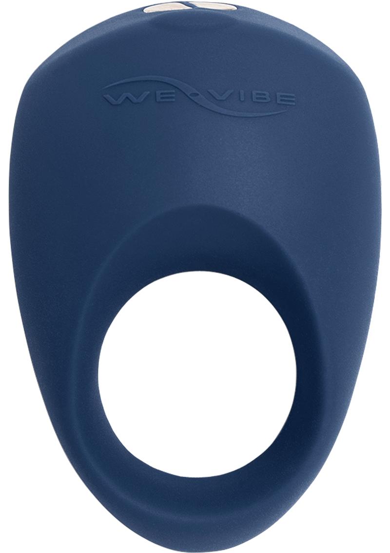 Anillo vibrador recargable por USB compatible con la aplicación We-Vibe Pivot, resistente al agua, color azul medianoche