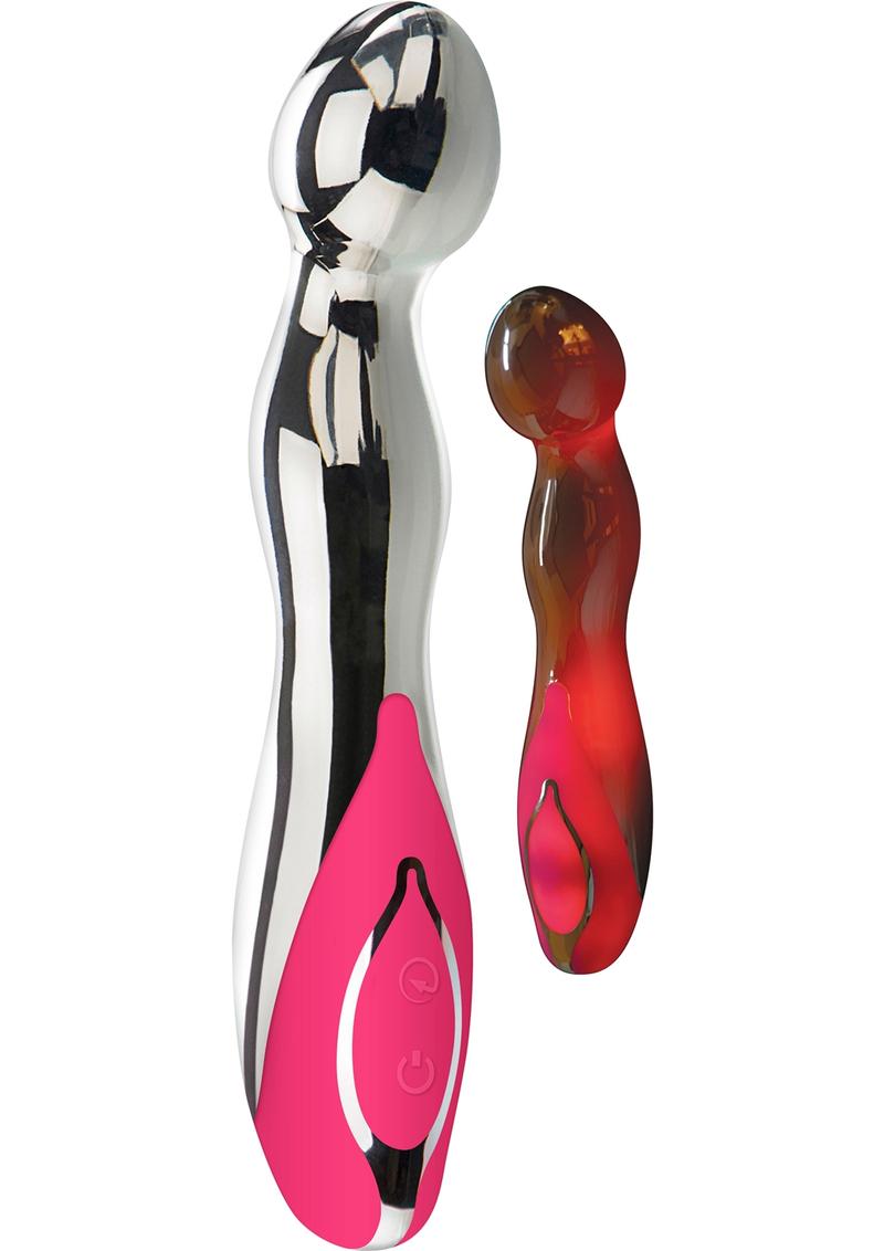 Adam and Eve - Luminous G-Spot Vibrator Waterproof - Chrome