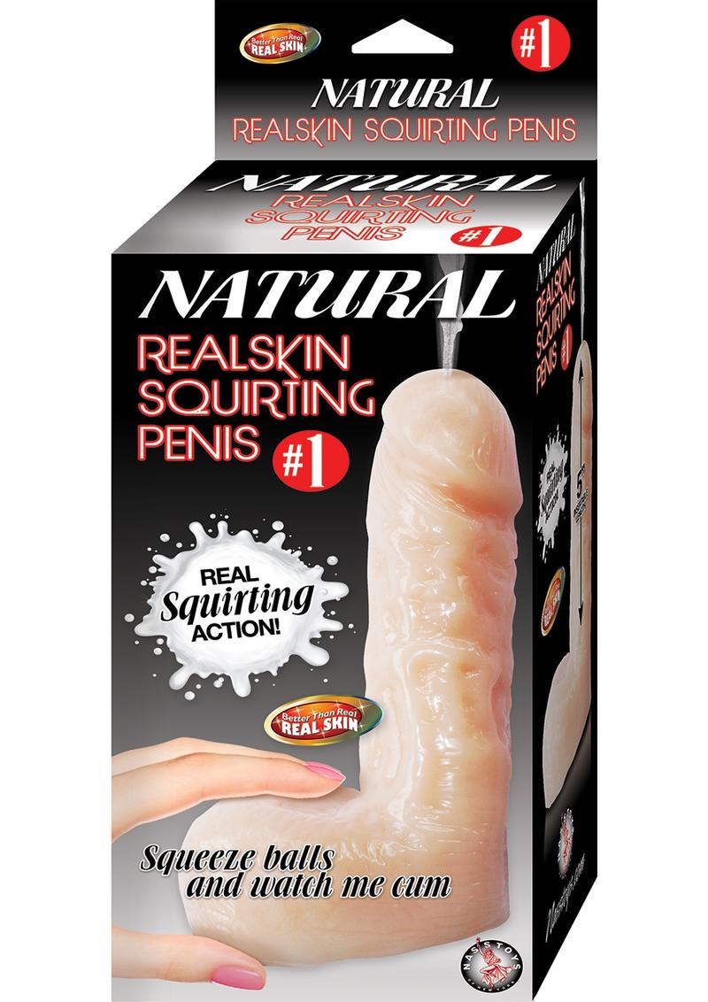 Pene eyaculador de piel auténtica natural 01
