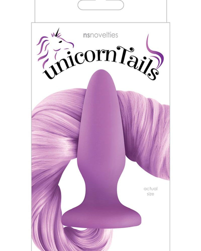 Cute Fun And Pretty Anal Butt Plug Purple With Long Purple Hair