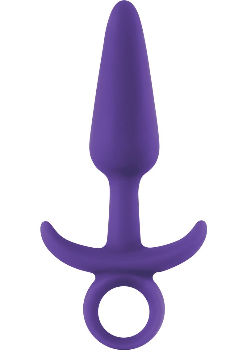 Tapón anal de silicona Inya Prince, pequeño, morado, 4,5 pulgadas