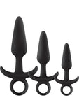 Silicone Anal plugs in 3 Sizes Black