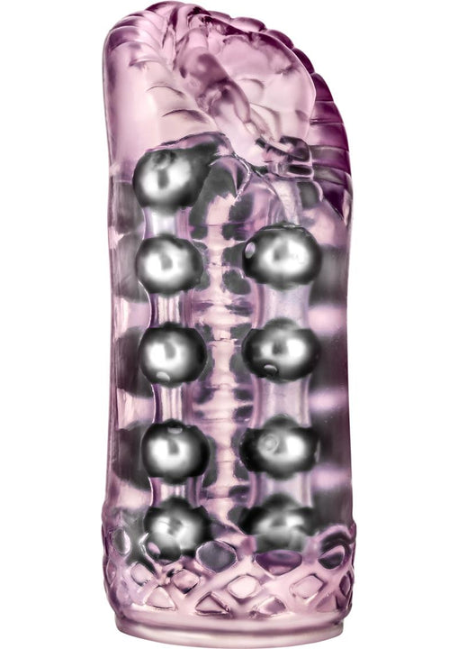 Masturbador con cuentas Super Stroker de M For Men, color rosa, 5,50 pulgadas