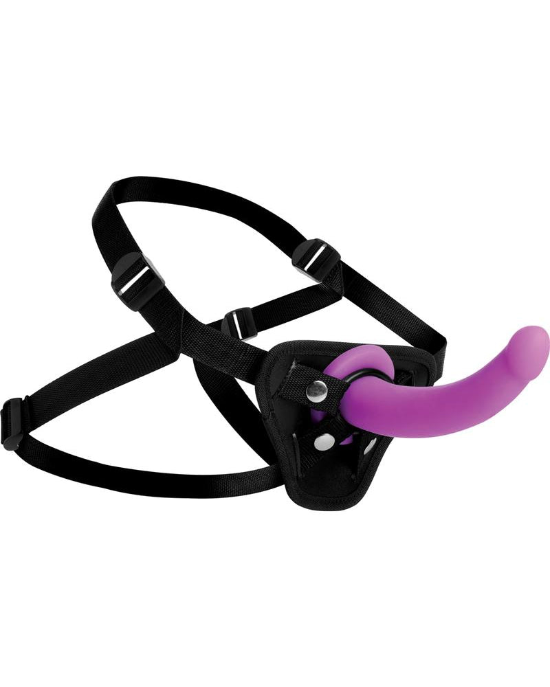 Strap U Silicone Gspot Dildo With Harness