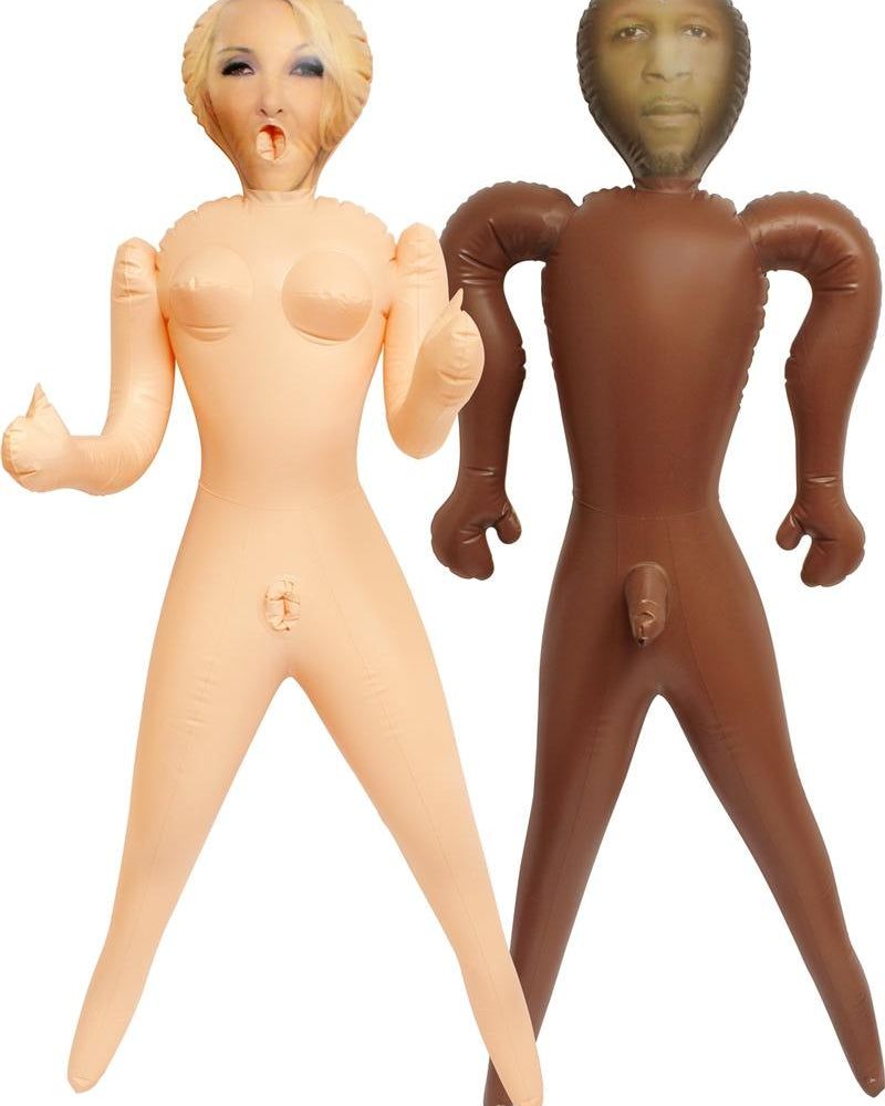 Zero Tolerance Blow Ups Interracial Cuckold Set 2 Dolls With Dvd And Lube Kit