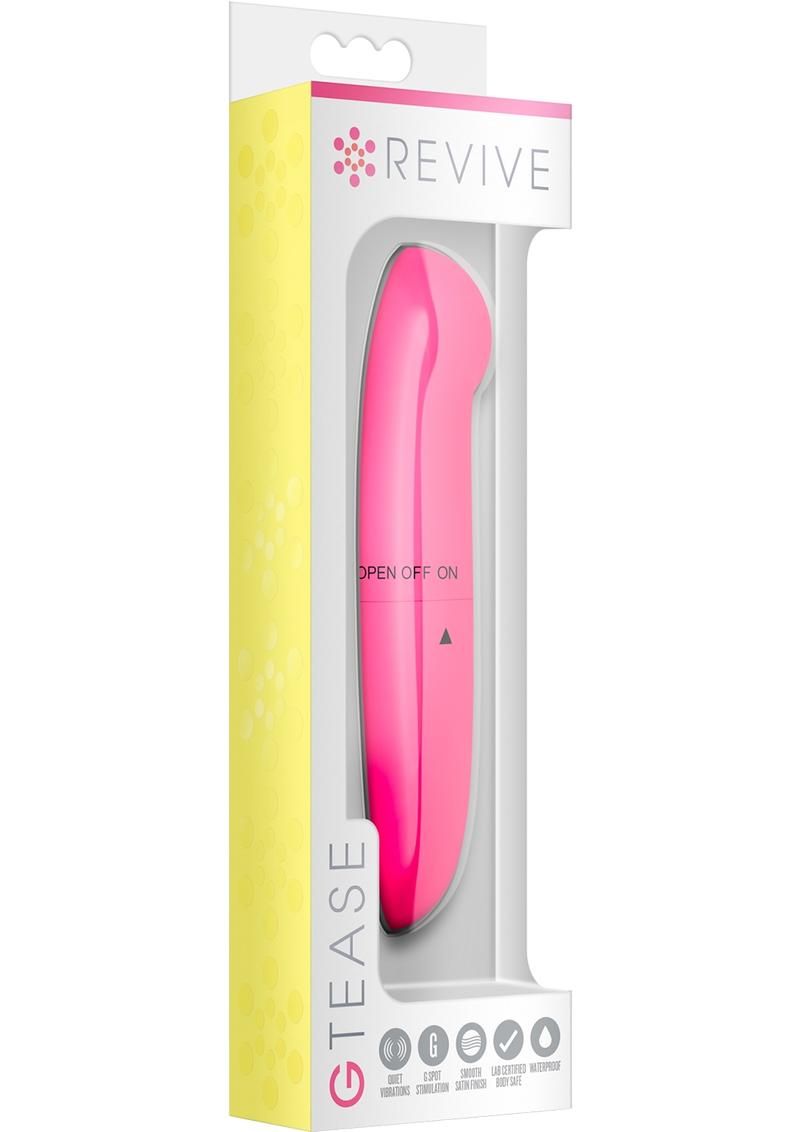 Vibrador Revive G Tease impermeable Cosmopolitan Pink de 5 pulgadas