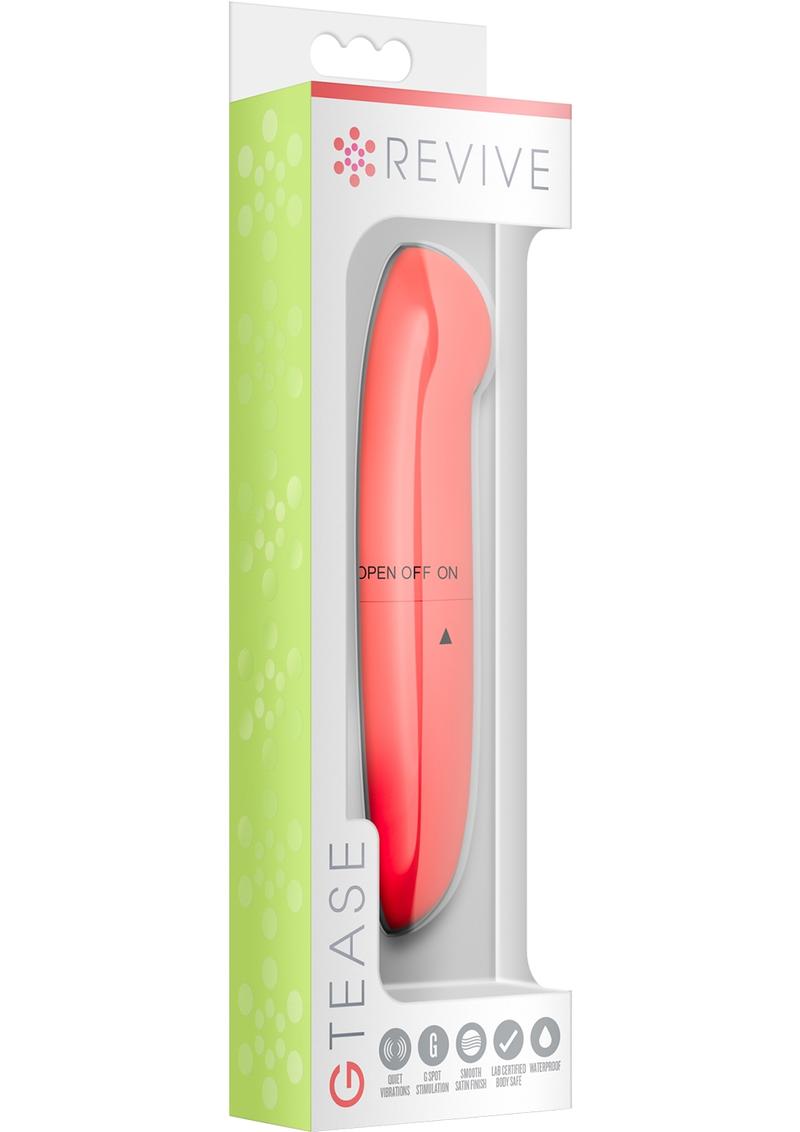 Vibrador Revive G Tease resistente al agua con ombligo peludo, color rosa, 5 pulgadas